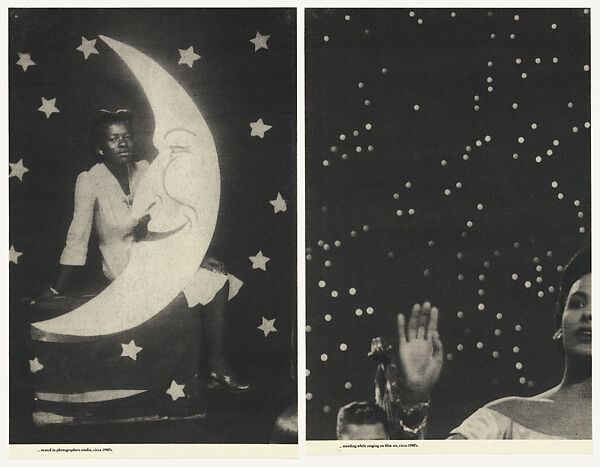 Backdrops Circa 1940s, Lorna Simpson, Screenprint diptych on felt panels