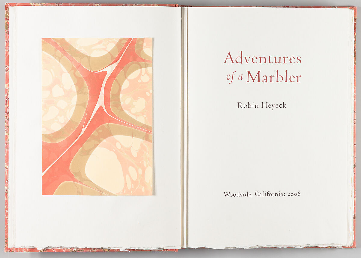 Adventures of a marbler, Robin Heyeck