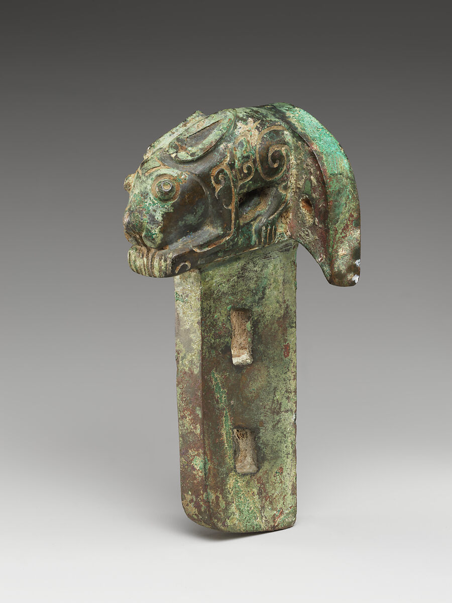 Chariot linchpin with rabbit, Bronze, China