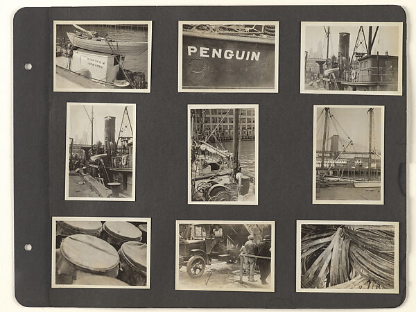 [Album Page 5: Pier 17, South Street Seaport, Manhattan], Berenice Abbott, Gelatin silver prints