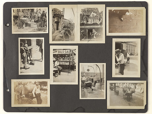 [Album Page 9: Fulton Street Fish Market and Lower East Side, Manhattan], Berenice Abbott, Gelatin silver prints