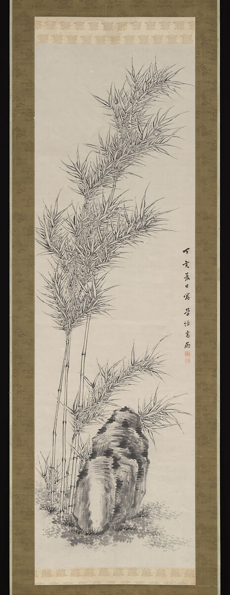 Bamboo in Summer, Takahashi Sōhei, Hanging scroll; ink on paper, Japan