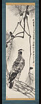Eagle on a pine tree, Qi Baishi, Hanging scroll; ink on paper, China