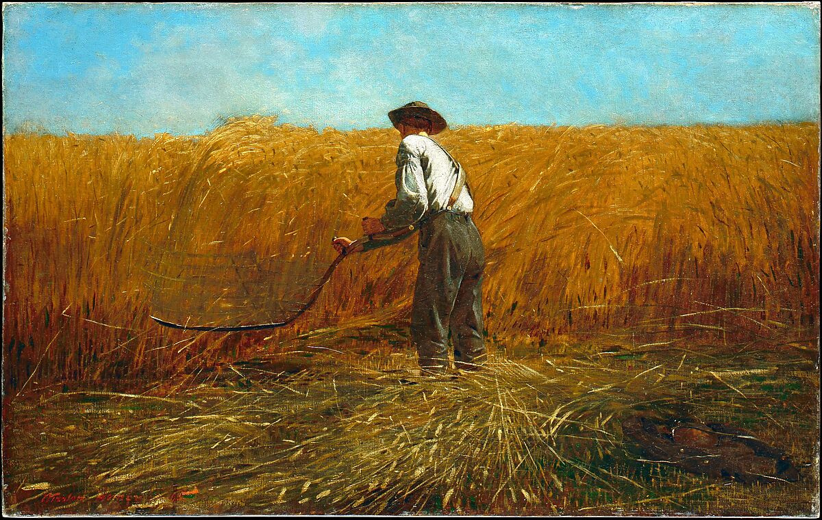 The Veteran in a New Field, Winslow Homer, Oil on canvas, American