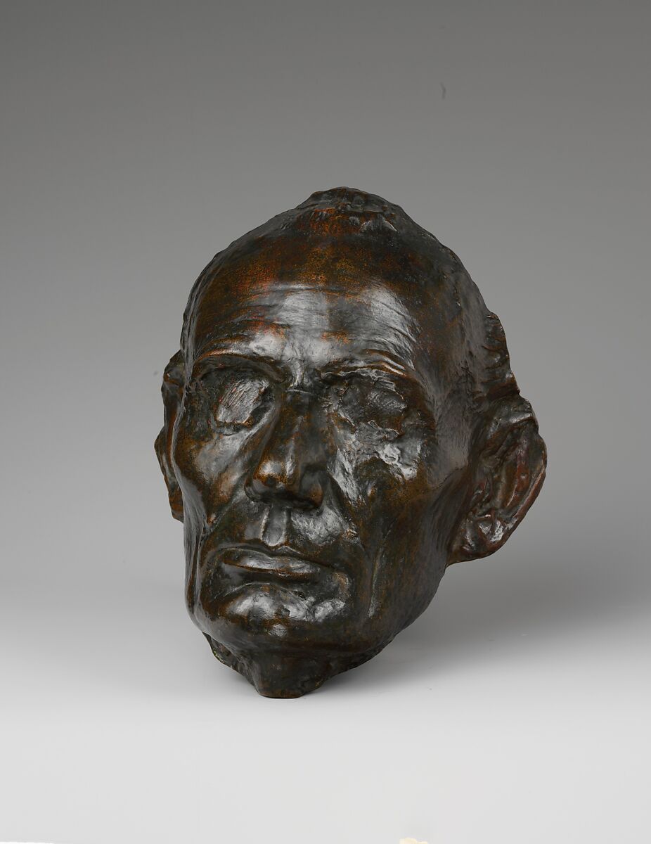 Life Mask of Abraham Lincoln, Leonard Wells Volk, Bronze, American