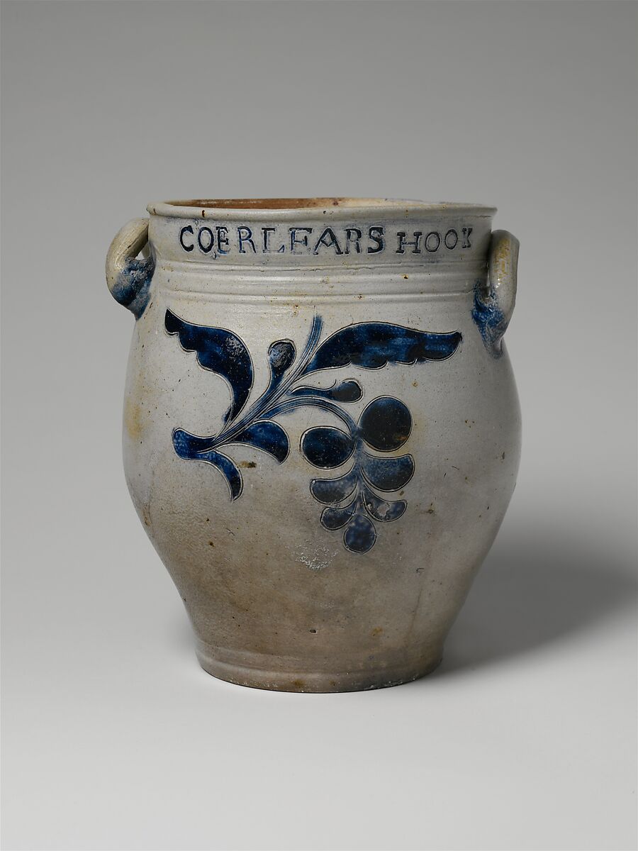 Jar, Thomas W. Commeraw, Stoneware, American