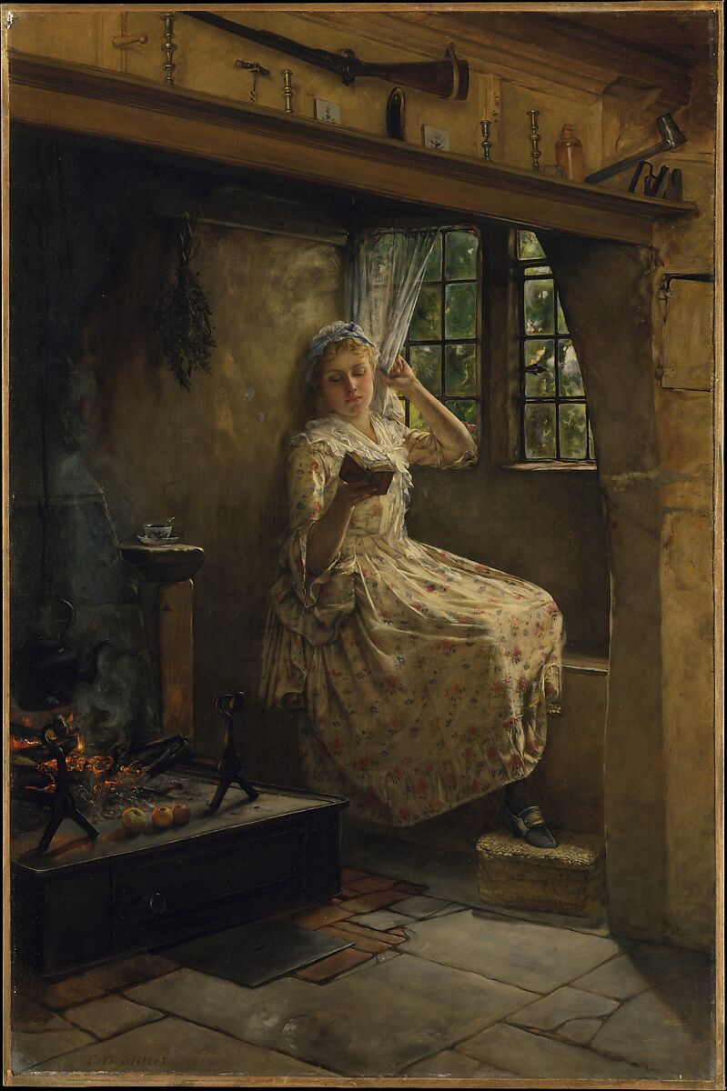 A Cosey Corner, Frank Millet, Oil on canvas, American