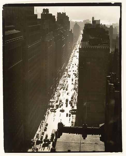 [Seventh Avenue Looking South from Thirty-fifth Street, New York], Berenice Abbott, Gelatin silver print