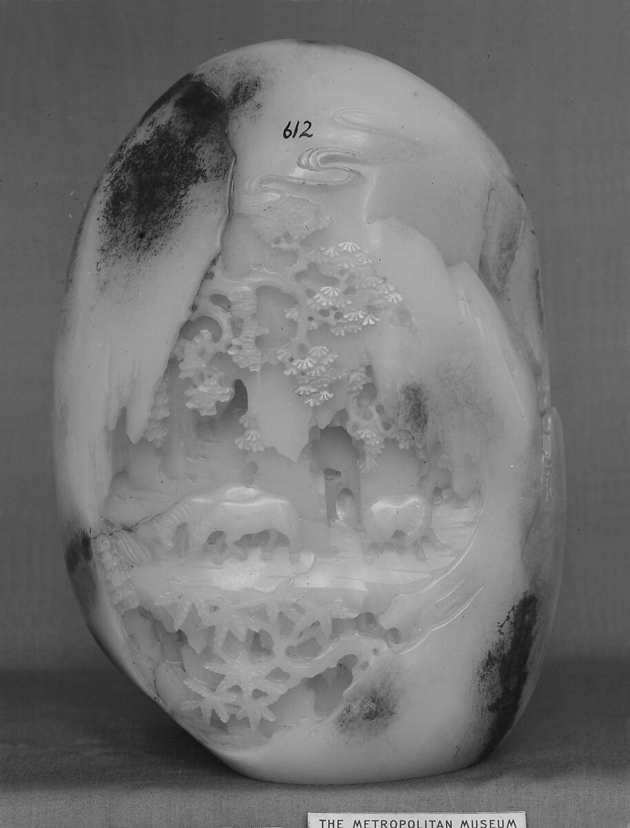 Boulder with the eight horses of King Mu, Jade (nephrite), China