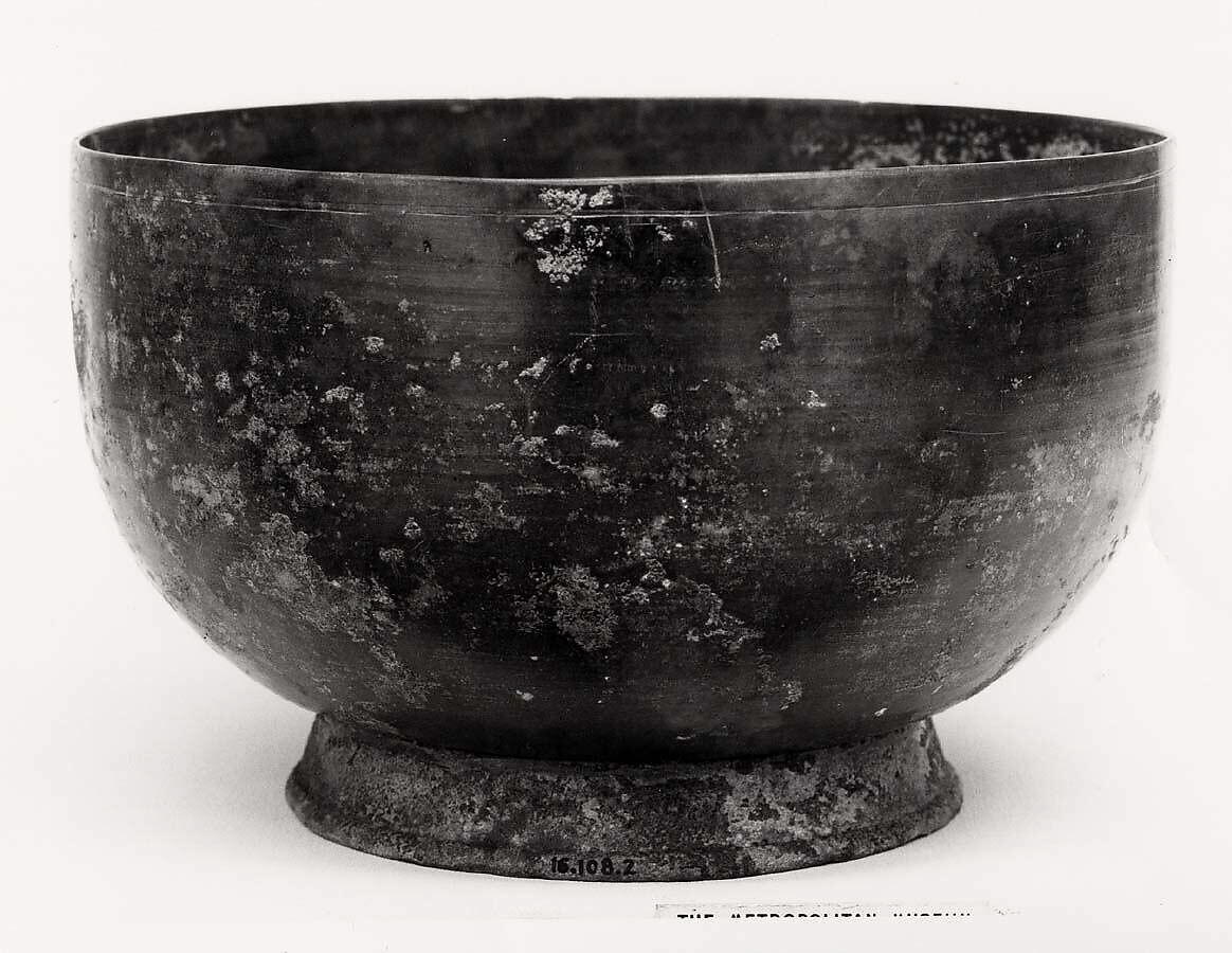 Bowl with cover, Bronze, Korea