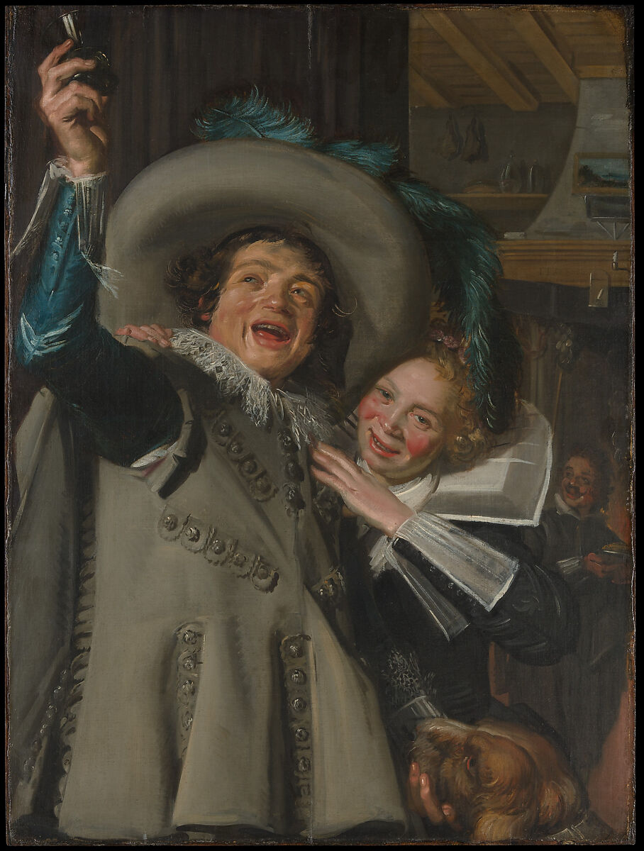 Young Man and Woman in an Inn, Frans Hals, Oil on canvas