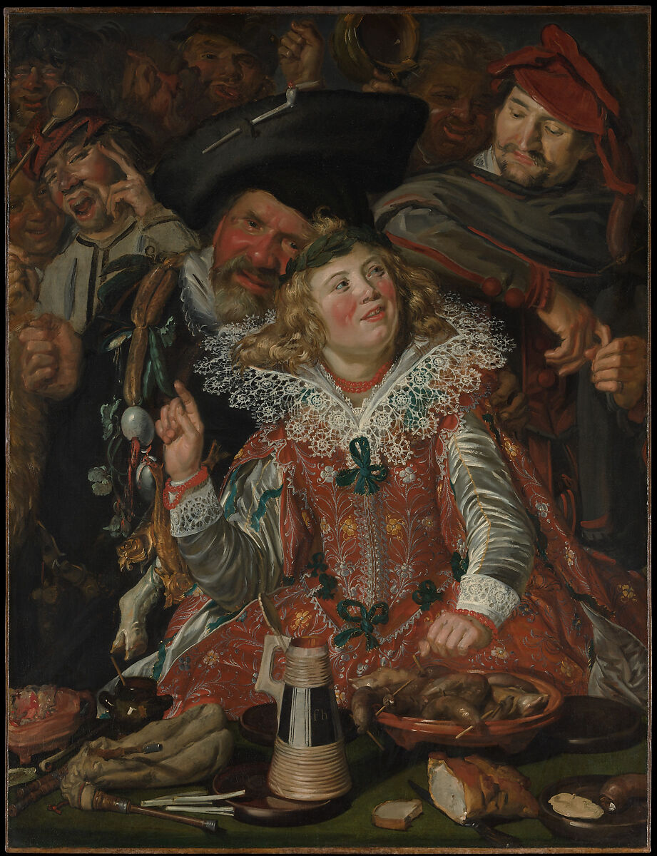 Merrymakers at Shrovetide, Frans Hals, Oil on canvas