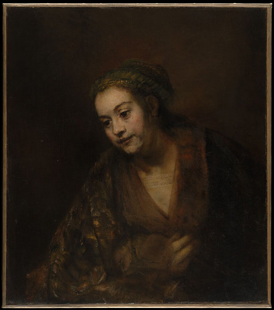 Hendrickje Stoffels (1626–1663), Rembrandt (Rembrandt van Rijn), Oil on canvas