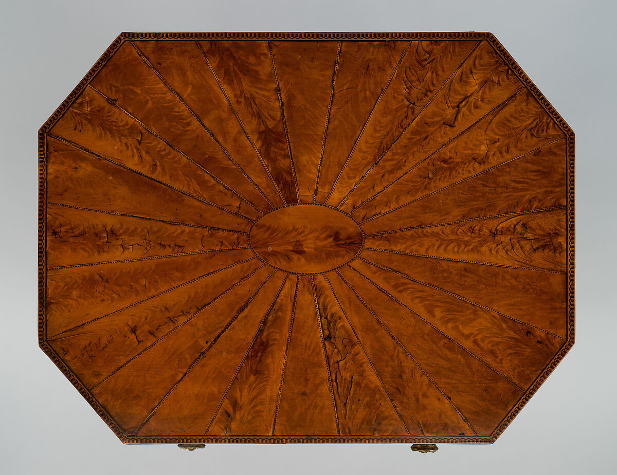 Worktable, Mahogany, mahogany and birch veneers with white pine, mahogany, American