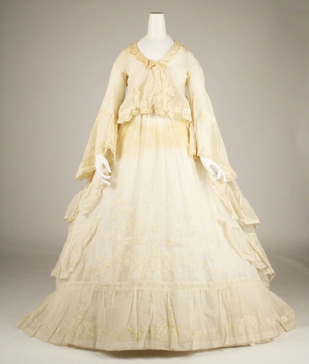 Dress, cotton, American