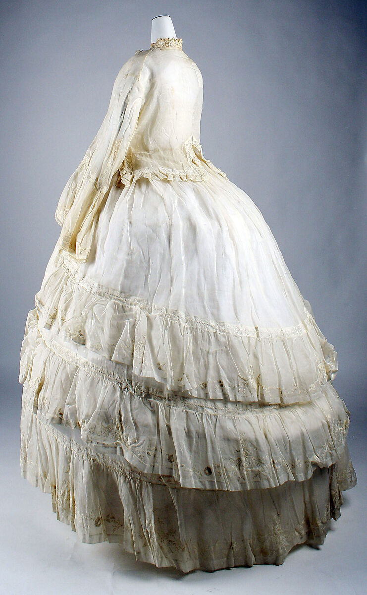 Dress, cotton, American