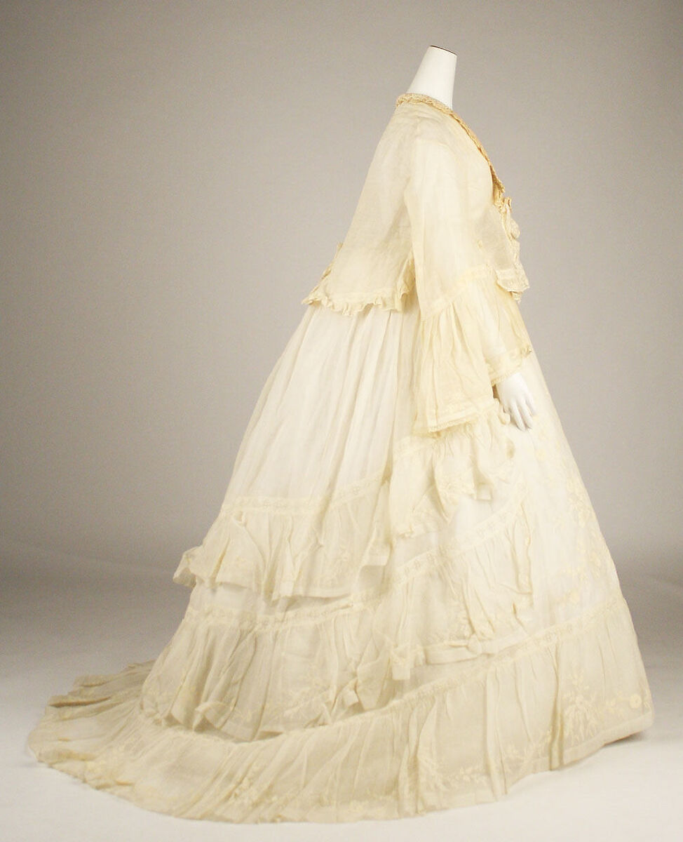 Dress, cotton, American