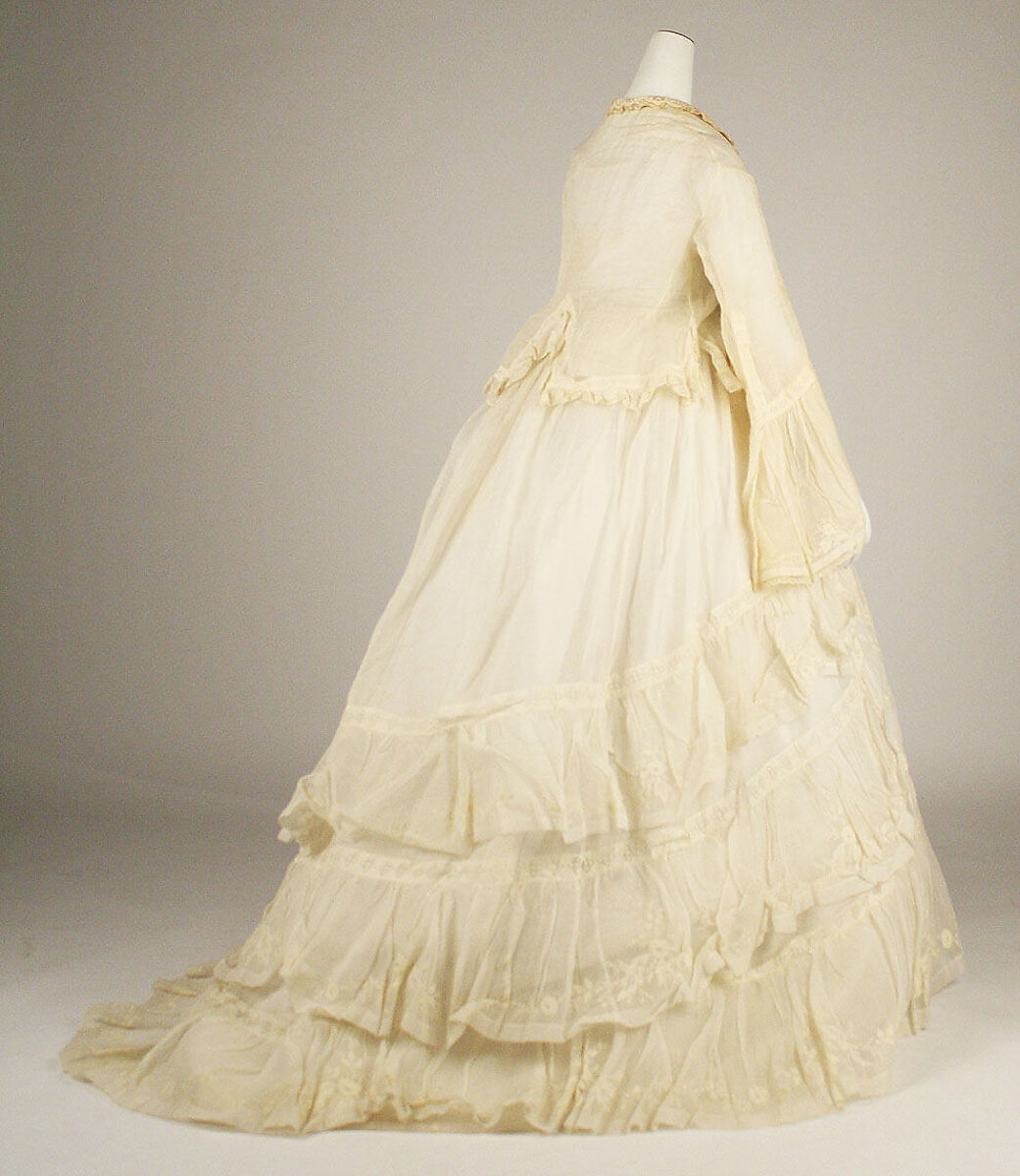 Dress, cotton, American