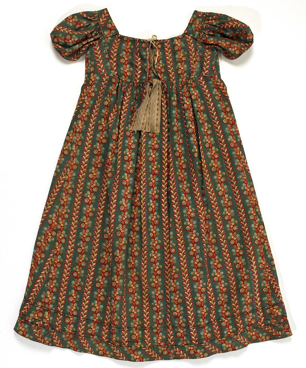 Dress, cotton, American