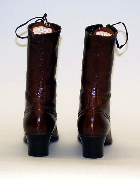 Shoes, leather, American