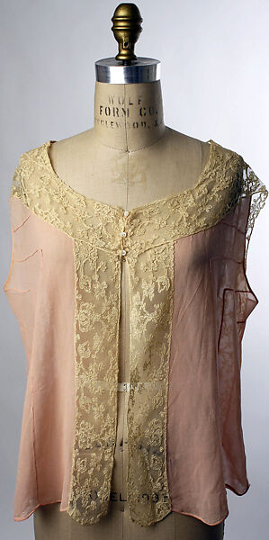 Bed jacket, silk, American 