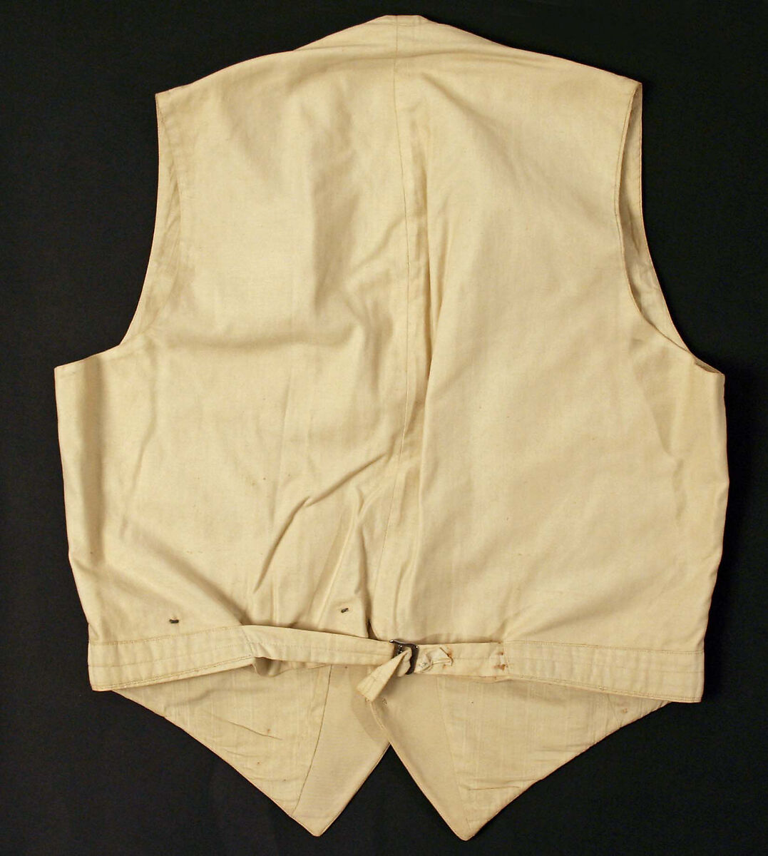 Vest, silk, cotton, American
