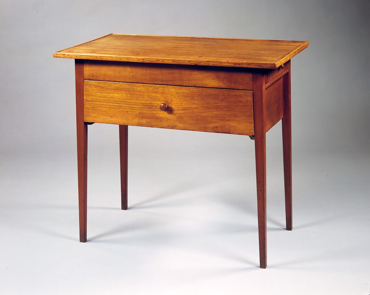 Work Table, United Society of Believers in Christ’s Second Appearing (“Shakers”) (American, active ca. 1750–present), Walnut, cherry, butternut, pine, basswood, American, Shaker