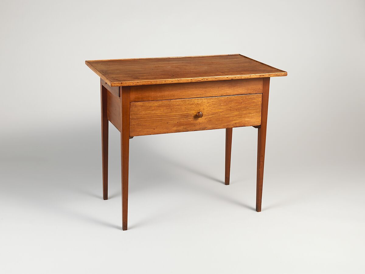 Work Table, United Society of Believers in Christ’s Second Appearing (“Shakers”) (American, active ca. 1750–present), Walnut, cherry, butternut, pine, basswood, American, Shaker 