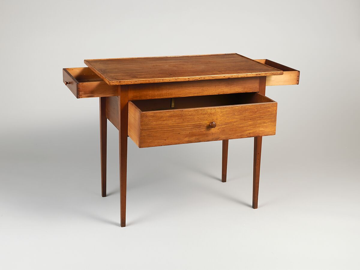 Work Table, United Society of Believers in Christ’s Second Appearing (“Shakers”) (American, active ca. 1750–present), Walnut, cherry, butternut, pine, basswood, American, Shaker