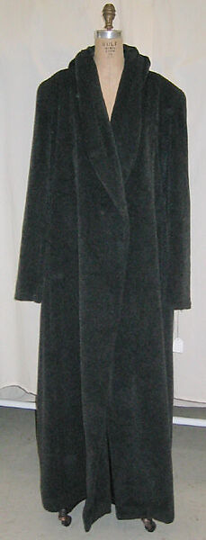 Coat, Claude Sabbah (American, born Morroco), wool, moose fur, synthetic, American 