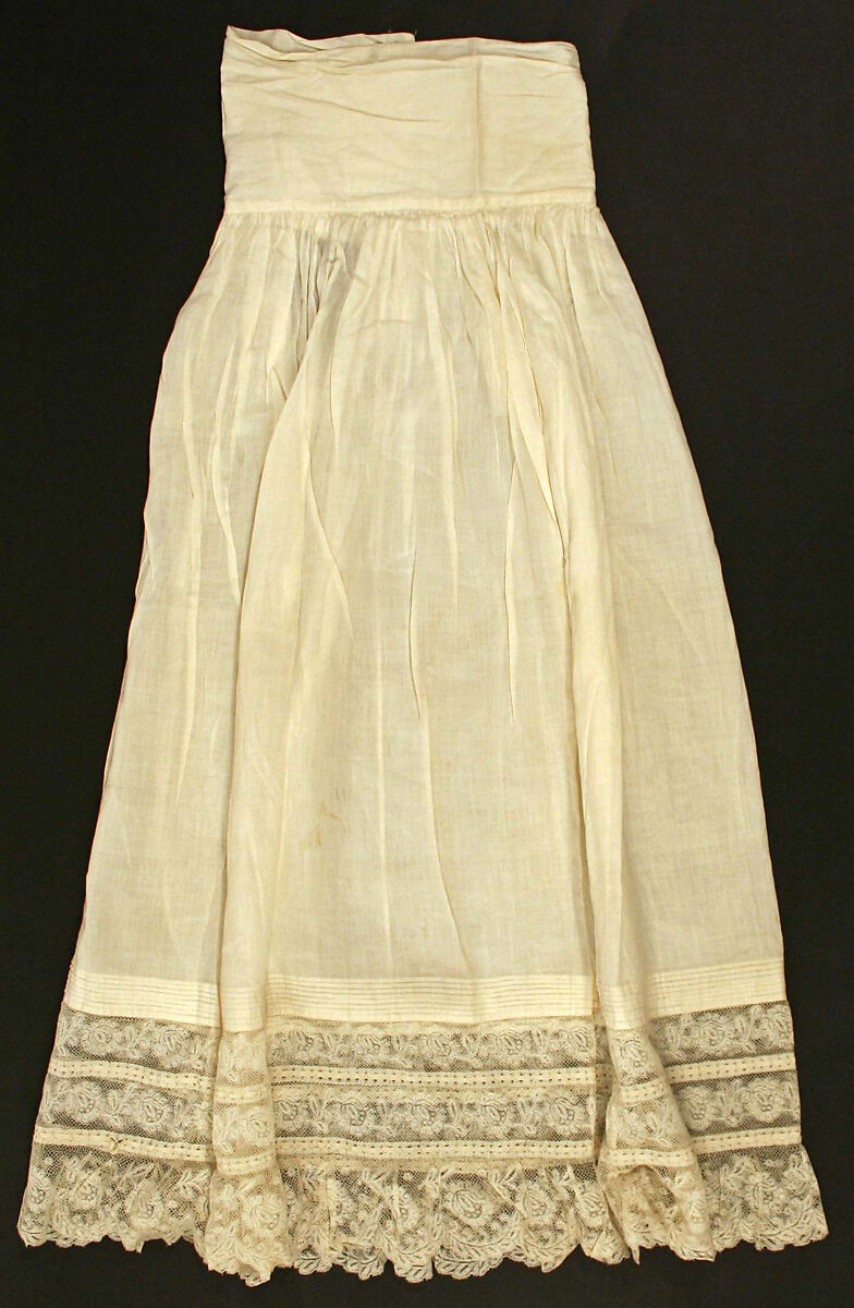 Petticoat, cotton, American 