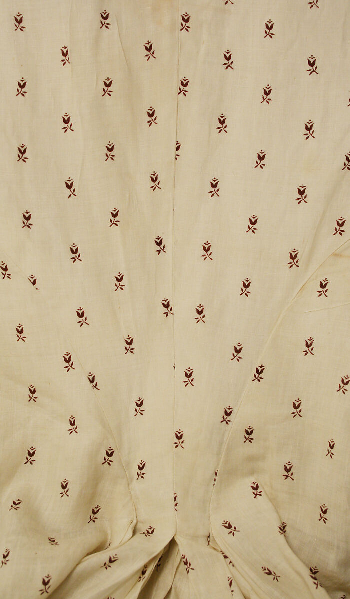 Robe à la Polonaise, linen, American