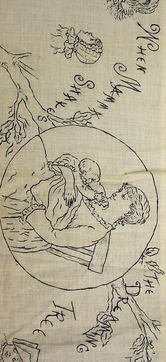 Apron, cotton, American