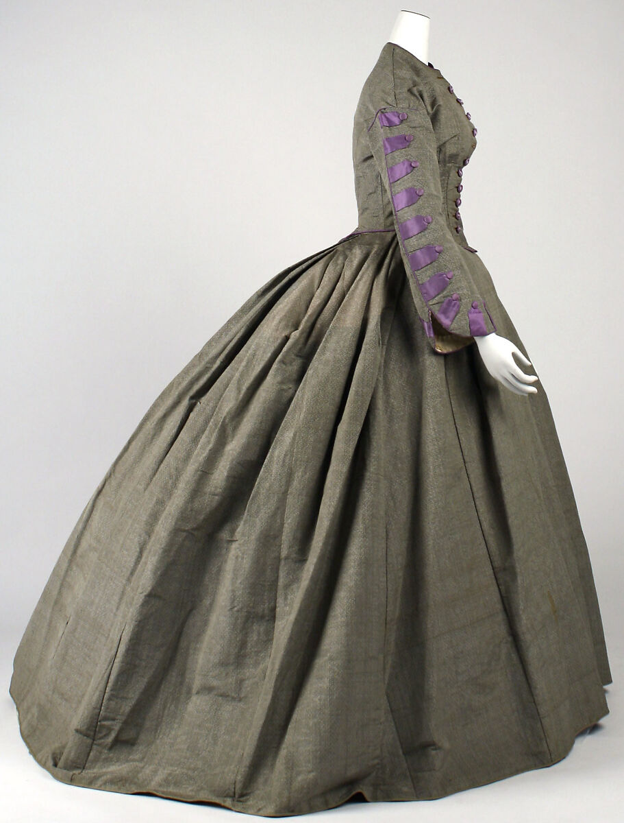 Afternoon dress, silk, American