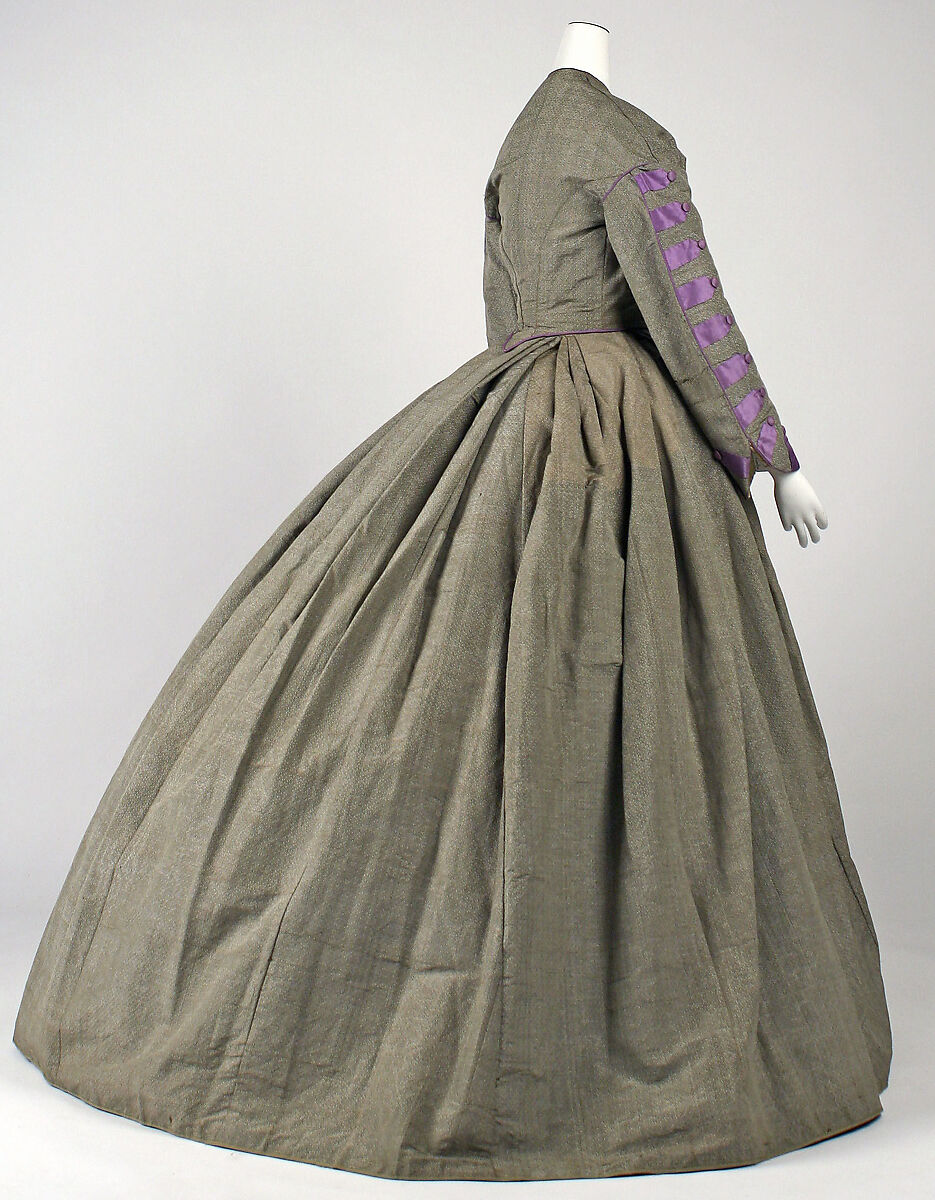 Afternoon dress, silk, American