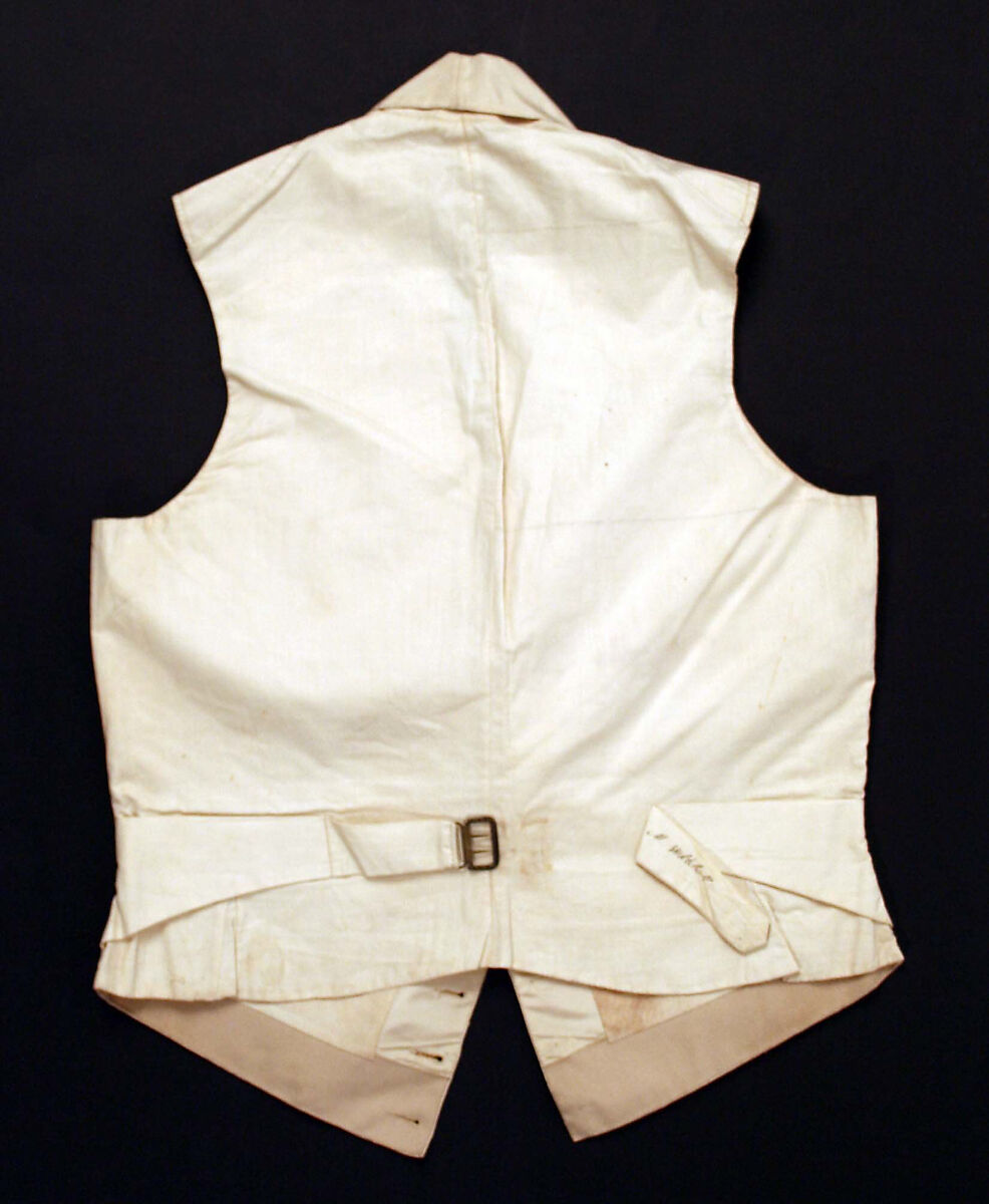 Waistcoat, silk, American