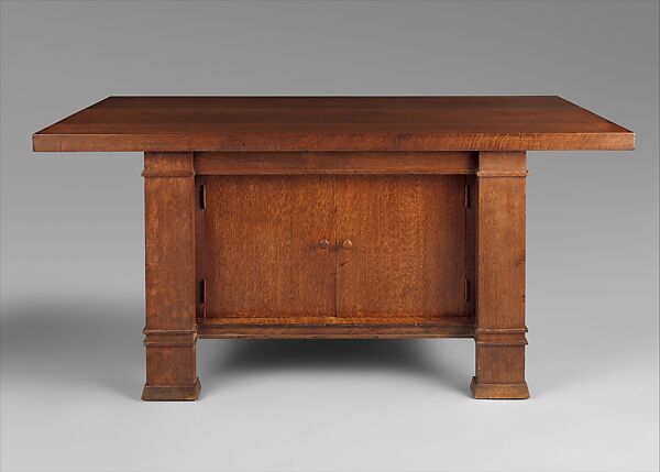 Table, Frank Lloyd Wright (American, Richland Center, Wisconsin 1867–1959 Phoenix, Arizona), Oak, American 