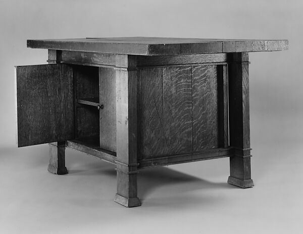 Table, Frank Lloyd Wright (American, Richland Center, Wisconsin 1867–1959 Phoenix, Arizona), Oak, American