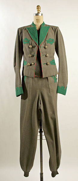 Ski ensemble, Lanz (Austrian, founded 1922), wool, cotton, synthetic fiber, Austrian 