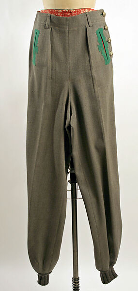 Ski ensemble, Lanz (Austrian, founded 1922), wool, cotton, synthetic fiber, Austrian