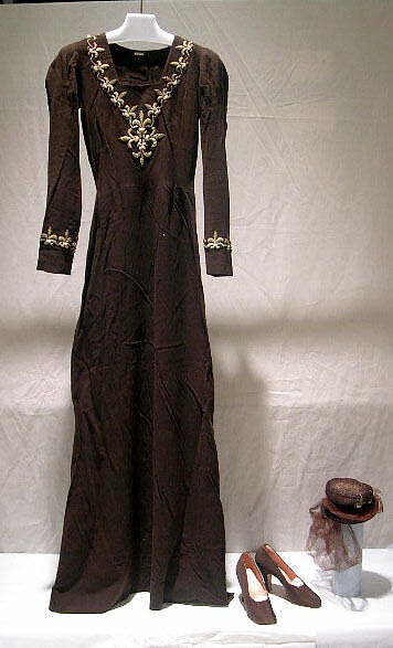 Dinner dress, Fira Benenson (American, born Baku, Russia 1898–1977 New York), Wool, American