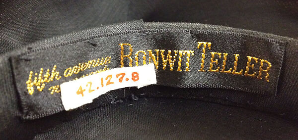 Hat, Fira Benenson (American, born Baku, Russia 1898–1977 New York), [no medium available], American