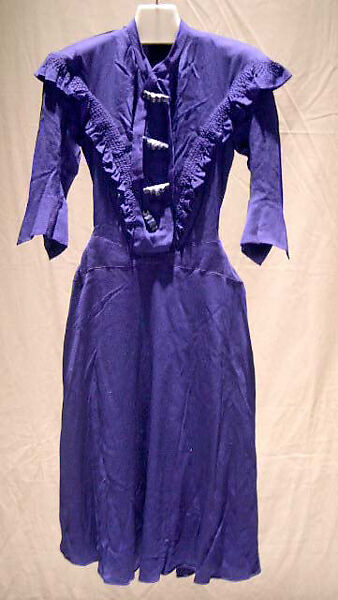 Afternoon dress, Juana de Garzon, silk, American 