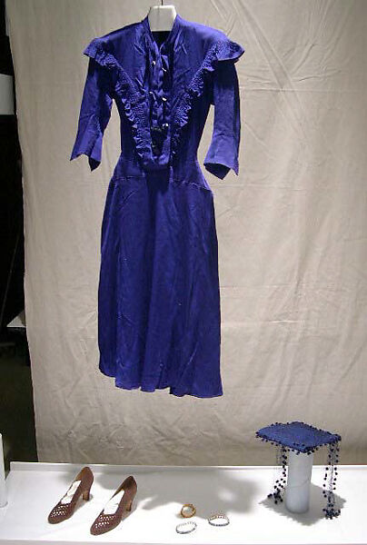 Afternoon dress, Juana de Garzon, silk, American