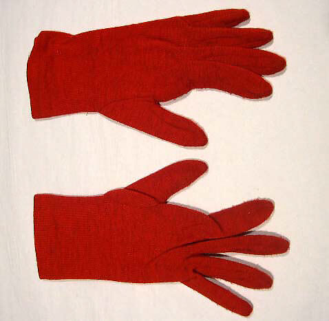 Gloves, Nettie Rosenstein (American, 1890–1980), wool, American 