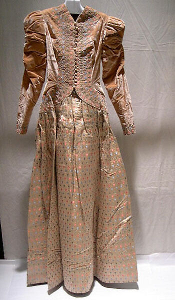 Evening dress, Bertha Stern (American), silk, metal thread, American 