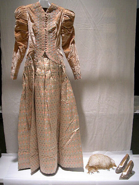 Evening dress, Bertha Stern (American), silk, metal thread, American