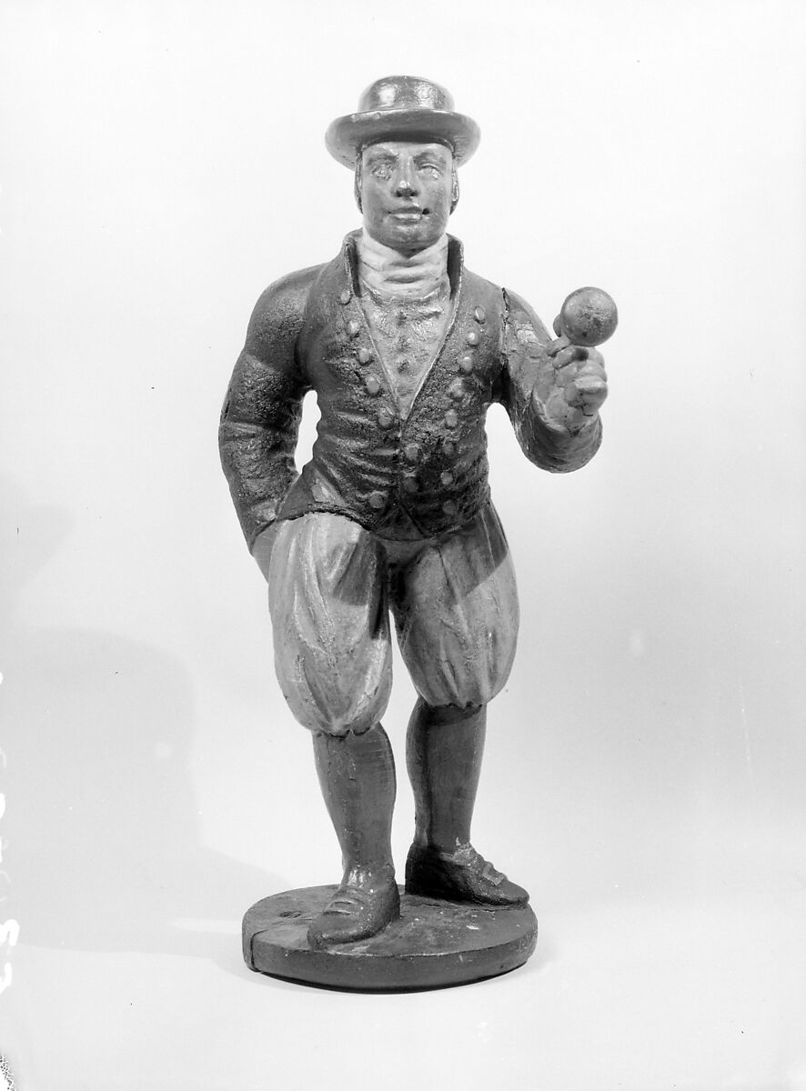 Figure of a Tobacco Auctioneer, Wood 