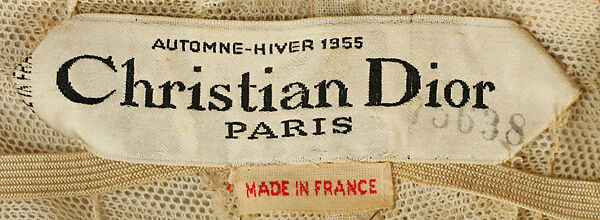 Evening underdress, House of Dior (French, founded 1946), silk, cotton, rayon, synthetic fiber, French