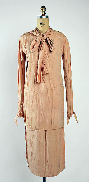 Dress, Atrributed to House of Vionnet (French, active 1912–14; 1918–39), silk, French 